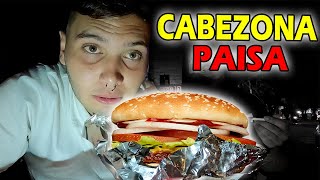 ¿COMO SON LAS HAMBURGUESAS EN MEDELLIN  Las CABEZONAS comida callejera [upl. by Mccord]