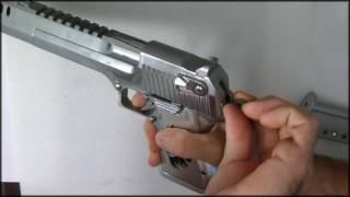 Polished Chrome 50Ae Desert Eagle Review [upl. by Ttebroc]