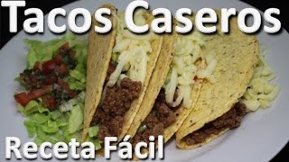 Como Hacer Tacos Caseros De Carne  Tacos Mexicanos Receta Colombiana Facil [upl. by Htyderem607]