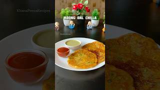 Trending Recipe of Moong Dal Chilla shorts recipe chilla food healthy [upl. by Ivan216]