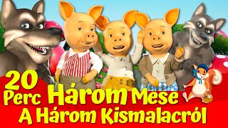 🔴 A Három Legszebb Három Kismalac Mese 🔴🐷🐺I Nati Mesék I Magyar Tündérmesék [upl. by Ymma]