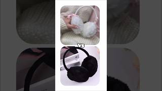 🤍🐼🐻‍❄️White fur vs black fur🖤🦋🎧vairalshort dress nacklace heels hairclip pourse vairalvideo [upl. by Kelila97]