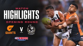 GWS Giants v Collingwood Highlights  Opening Round 2024  AFL [upl. by Niret]