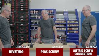 WÜRTH PIAS® Screw vs Rivets vs Metric Screw Connection [upl. by Rotkiv]