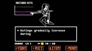 Undertale  Mettaton Boss Fight  Pacifist Route [upl. by Rufina144]