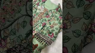 Pure muslin kalamkari stitched dress partyweardress shreedesigners shorts [upl. by Etem50]