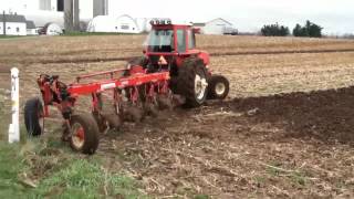 Allis Chalmers Maroon Belly 7080 Plowing 2012 [upl. by Yroger573]