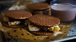 Making Stroopwafel Smores [upl. by Ahgem]