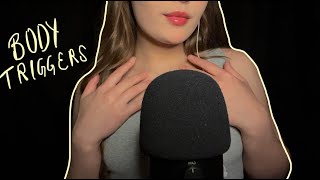 ASMR  Collarbone Tapping Hair Raking Skin amp Shirt Scratching [upl. by Cnut531]