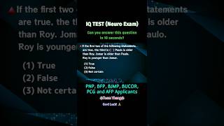 IQ TEST  NEURO PSYCHIATRIC AND PSYCHOLOGICAL EXAM  BFP AFP PNP BJMP BUCOR AND PCG APPLICANTS [upl. by Inalej]