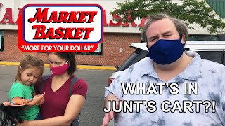 Whats in Junts Cart  Market Basket Raynham MA [upl. by Abbi]