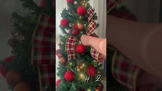 3 ways to personalized you christmas tree with ribbon christmasdecor chritmastree [upl. by Moises]