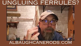 Removing a ferrule from a bamboo flyrods [upl. by Joliet]