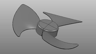 Powershape 2017 Tutorials  Reverse engineering a Fan Blade [upl. by Elagibba]