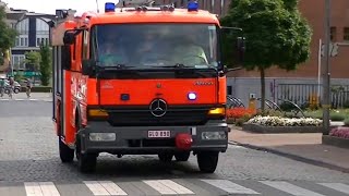 Zele Brandweer met Materieelwagen [upl. by Ailedamla311]