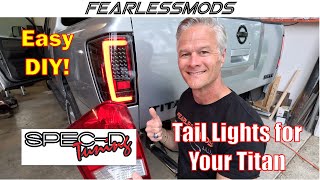 INSTALL SPECD Tail lights in 30 minutes on your Nissan Titan or Armada specd specdtuning [upl. by Garap845]