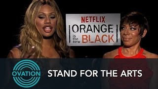 Why Stand For The Arts  Orange Is the New Blacks Laverne Cox amp Selenis Leyva  Ovation [upl. by Ained]