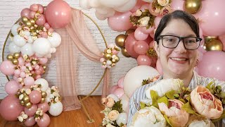 DIY Balloon Garland Circle Arch Backdrop [upl. by Ramey]