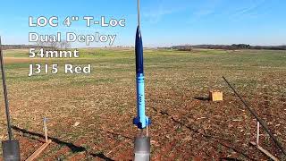 LOC 4quot TLoc flying on an Aerotech J315 Red [upl. by Suk]