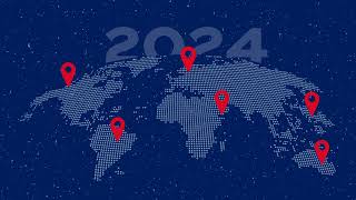 Carte bonne année entreprise internationale 2024 FX140  Vidéostorytelling by Néologis [upl. by Otrevogir120]