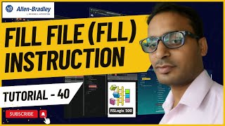 Allen Bradley PLC Training 40  Fill File FLL Instruction in Allen Bradley RSLogix500 [upl. by Fredric]