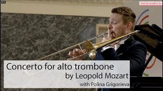 Peter Steiner  Concerto for alto trombone Leopold Mozart [upl. by Aninep]