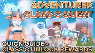 ADVENTURER CLASS C QUEST  UNLOCK REWARDS  Ragnarok Mobile Eternal Love [upl. by Lacie]