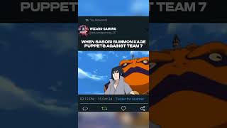 When SASORI summon kage against team 7 shorts viral trend trendingshorts [upl. by Tloc]