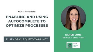 Enabling and Using Autocomplete to optimize processes [upl. by Ahsetra]