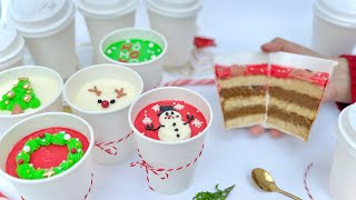 ⚠️ TENDENCIA ⚠️ ¡PASTEL FÁCIL de navidad 🎅🏼 Listo para llevar y AUMENTAR TUS VENTAS Pastel en vaso [upl. by Alekim]