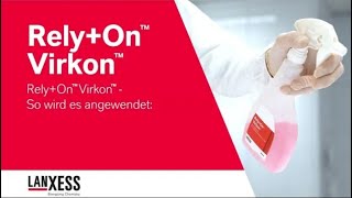 RelyOn™ Virkon™  Einfache Anwendung des Desinfektionsmittels auf Oberflächen [upl. by Burt548]