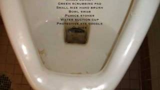 How to remove heavy duty hardwater stains in the toilet Video [upl. by Hahsi]