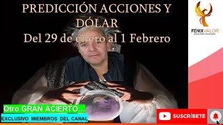 PREDICCION ACCIONES del 29 Enero a 2Feb  Para donde va la BOLSA Y EL DOLAR EN FEBRERO EN COLOMBIA [upl. by Nauqahs]