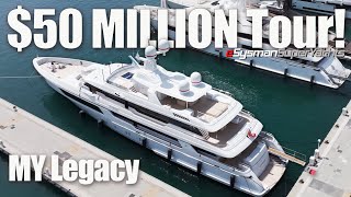 50 MILLION Yacht Interior Tour of 50m Codecasa  MY Legacy [upl. by Latvina]