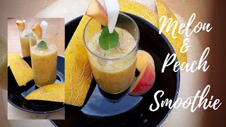 Gingery Melon amp Peach Smoothie Now Enjoy Melon In The Most Refreshing Way [upl. by Arnaud]