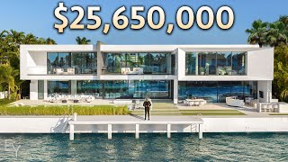 Touring a 25000000 Waterfront Home with a FLOATING BEDROOM [upl. by Eudoca]