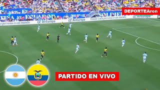 ARGENTINA 11 42 ECUADOR REACCIÓN EN VIVO  COPA AMÉRICA 2024 CUARTOS DE FINAL [upl. by Nivi]