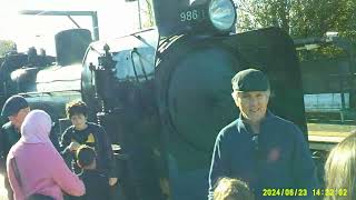 Steamrails A²986 with Tait Set at Watergardens Station 23 June 2024 pt1 [upl. by Enatan]