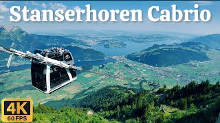 Worlds First OpenTop Cable Car Stanserhorn Switzerland🇨🇭 [upl. by Eyahsal]