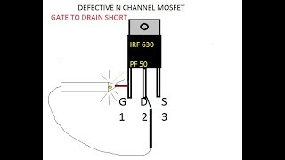 checking MOSFET very simple using continuity tester how to check mosfet [upl. by Ulland]