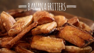 Banana Fritters  Easy To Make Snack Recipe  Masala Trails [upl. by Simdars597]