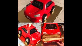 KAKO SAM PRAVILA TORTU AUTO PRVI PUTA FULL VIDEO3 D TORTA SA DEKORACIJOM [upl. by Randi]