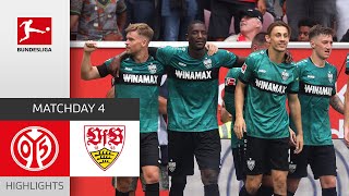 Guirassy Hattrick  1 FSV Mainz 05  VfB Stuttgart 13  Highlights  MD 4 – Bundesliga 202324 [upl. by Suivatna]