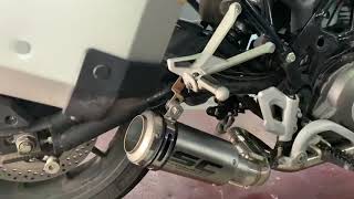 Benelli TRK502 SC Project exhaust [upl. by Haven]