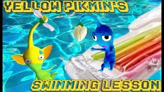 Yellow Pikmins Swimming Lesson [upl. by Ahsekat]