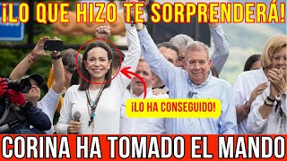 🔴 ¡CORINA SE MANIFIESTA No creerás lo que acaba de suceder con Edmundo en la marcha por Venezuela [upl. by Rodney]