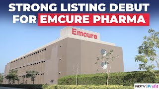 Strong Debut For Emcure Pharma Lists At 31 Premium [upl. by Trude292]