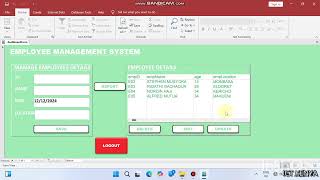 Ms Access Database and VBA Employee Management System CRUD Operations [upl. by Ailime606]
