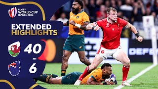 Wales dominate Wallabies  Wales v Australia  Rugby World Cup 2023  Extended Highlights [upl. by Deys]