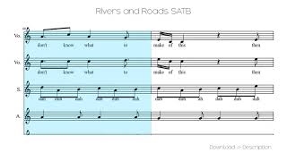 Rivers And Roads SATB [upl. by Itsa889]